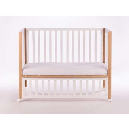 DREWEX Łóżeczko dostawne Optimum Białe Buk