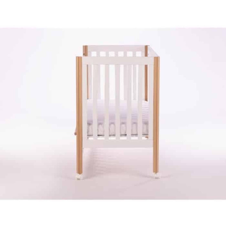 DREWEX Łóżeczko dostawne Optimum Białe Buk