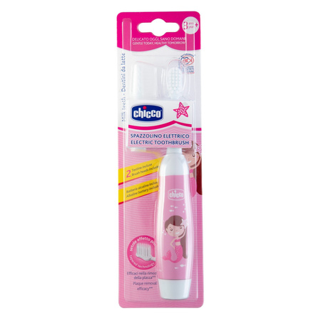Chicco Szczoteczka elektryczna do zębów dla dzieci 36m+ różowa