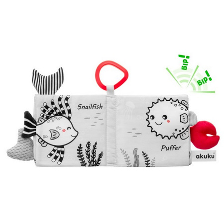 Akuku Książeczka sensoryczna, zwierzęta morskie