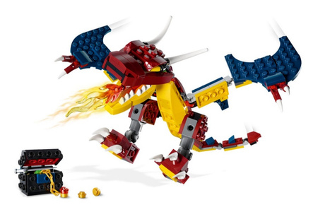 Smok ognia 31102 Lego Creator 3 w 1