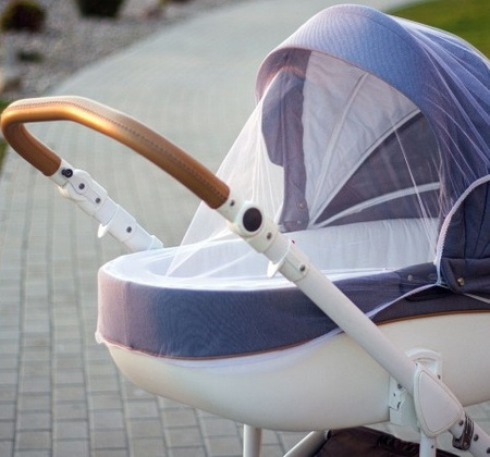 Akuku Moskitiera uniwersalna na wózek, biała A0445