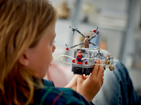 Lego 76321 Marvel Spider-Man kontra Doc Ock - scena w metrze