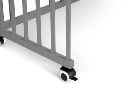 Klupś Łóżeczko dostawne PICCOLINO 90x40 cm Grafit