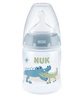 NUK Butelka First Choice+ 150 ml 0-6 m silikon, wskaźnik temperatury, krokodylki