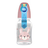 Canpol babies Butelka standardowa wąska 120 ml CUTE ANIMALS różowa