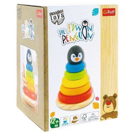 Vtech Drewniana piramidka pingwin Edwin
