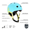 SCOOTANDRIDE Kask XXS-S dla dzieci 1-5 lat Blueberry