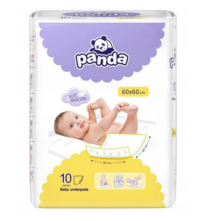 Podkłady do przewijania Panda 60x60cm