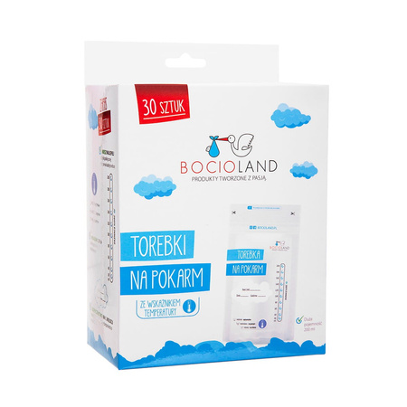 Bocioland Woreczki do przechowywania pokarmu - 30 szt.