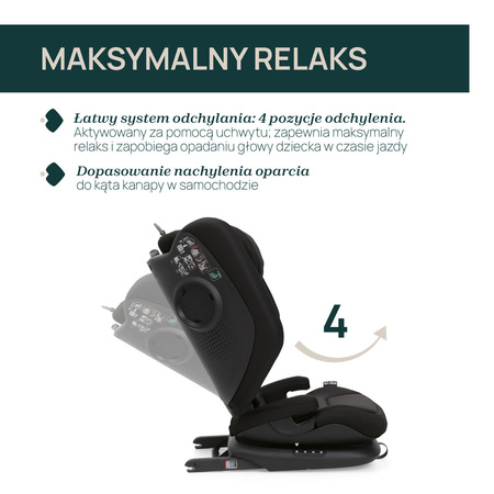 Chicco Fotelik samochodowy Fold&Go S i-Size Posh Black od 100 cm