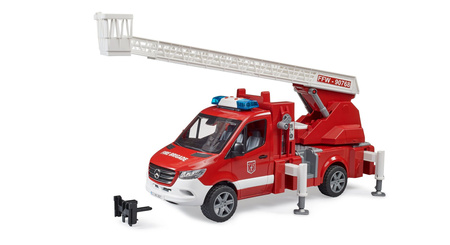 Bruder 02673 Auto MB Sprinter Straż Pożarna z pompą, drabiną i sygnałami