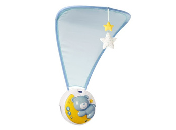 Projektorem z baldachimem 3 w 1 Next2Moon Chicco (niebieski)