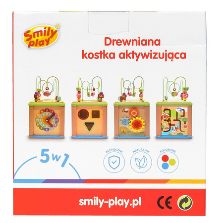 Smily Play Drewniana kostka aktywizująca 5W1