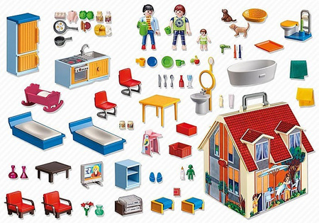 Nowy przenośny domek dla lalek Playmobil 5167