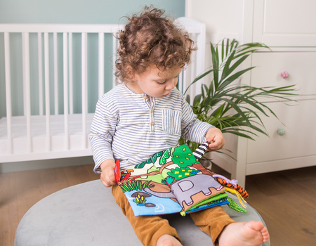 Jolly Baby Ogonki Książeczka Zwierzaki Dżungli