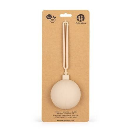 Petite&Mars Silikonowe etui na smoczek Desert Sand