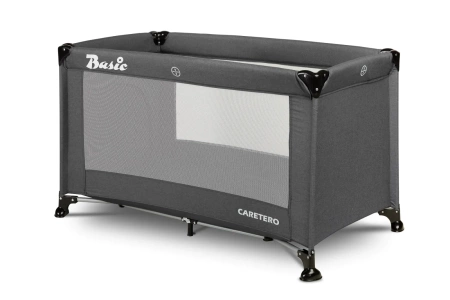 Caretero Łóżeczko turystyczne Basic Graphite