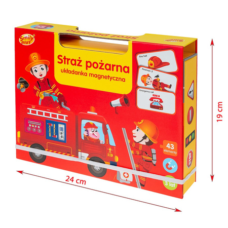 Smily Play Układanka magnetyczna Straż