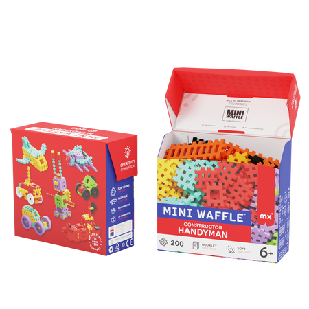 Marioinex Mini Waffle Zestaw Konstruktor Majster 200 szt.