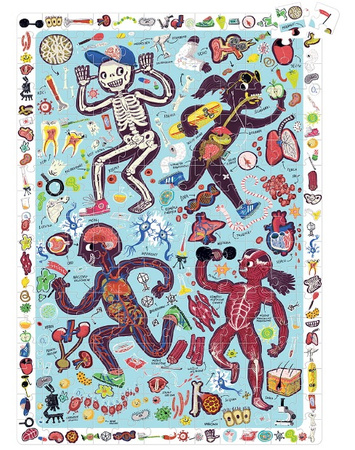 CzuCzu - Puzzle obserwacyjne. Ciało człowieka. Xplore Team