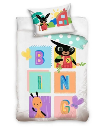 Pościel 100x135 cm bawełna Renforce Króliczek Bing Carbotex