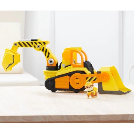 Spin Master Psi Patrol - Buldożer budowlany Rubble i jego Ekipa ze światłem i dźwiękiem