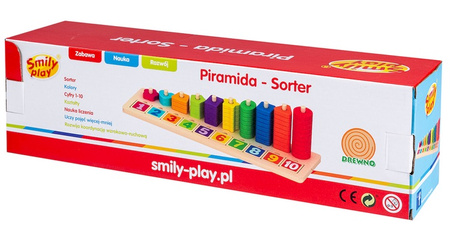 Smily Play Piramida sorter 3+