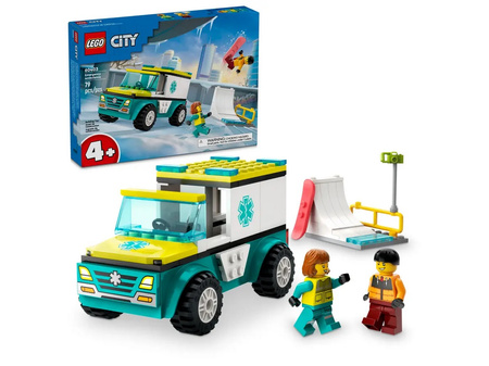 Lego 60403 City Karetka i snowboardzista