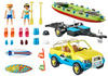 Auto z przyczepką na kanu Playmobil 70436