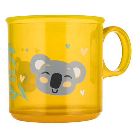 Canpol Babies Kubek antypoślizgowy z uchem 170 ml EXOTIC ANIMALS Yellow