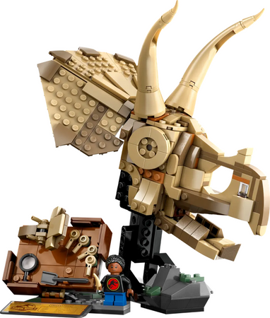 Lego 76969 Jurassic World Szkielety dinozaurów: czaszka triceratopsa