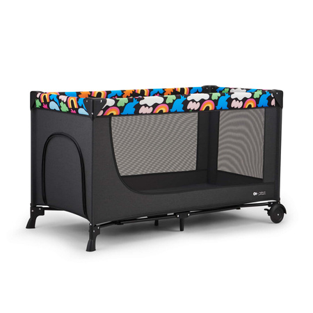 Kinderkraft Łóżeczko turystyczne 2w1 JOY 2 Happy - shapes