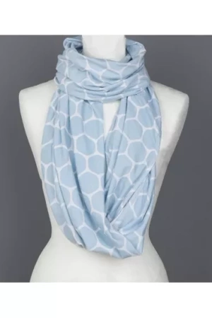 CuddleCo Chusta/szal do karmienia - niebieski plaster miodu