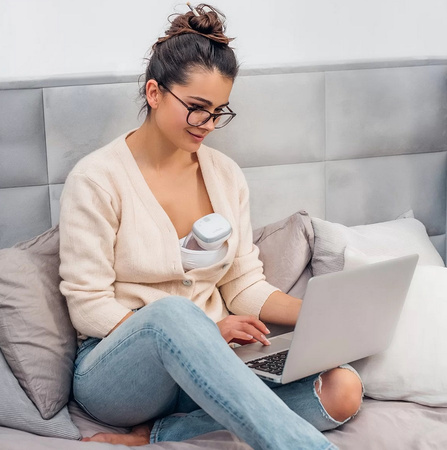 Babyono Laktator muszlowy SHELLY elektryczny - bez użycia rąk