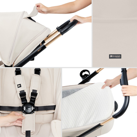 Kinderkraft Wózek dziecięcy NEA 2 Soft Beige