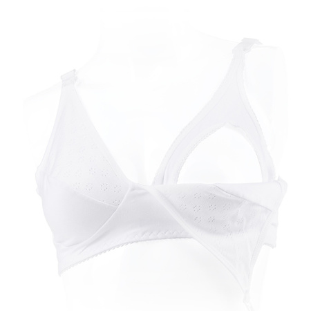 Canpol babies biustonosz dla karmiących 80C bawełna biały