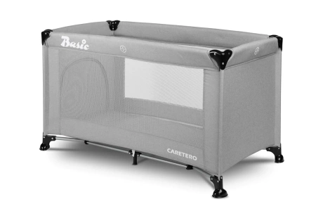 Caretero Łóżeczko turystyczne Basic Grey