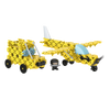 Zestaw klocków Connect 2w1 Awionetka, Jeep