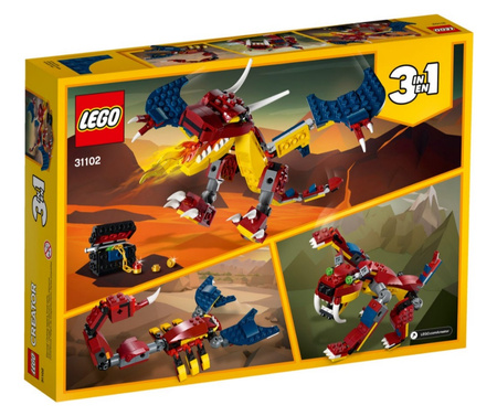 Smok ognia 31102 Lego Creator 3 w 1
