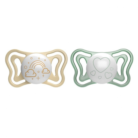 Chicco Smoczek 2-6M PHYSIO LIGHT 2 szt Lumi