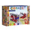 Zestaw klocków Connect 2w1: Straż Pożarna / Koparka gąsienicowa