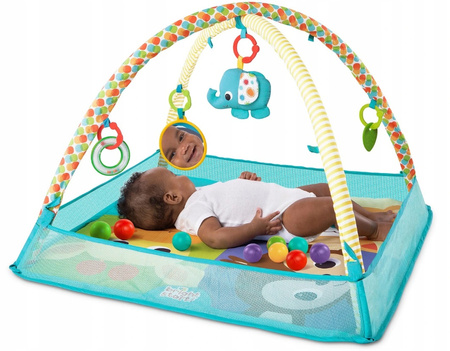 Bright Starts Mata edukacyjna z piłeczkami Przyjaciele Słonika