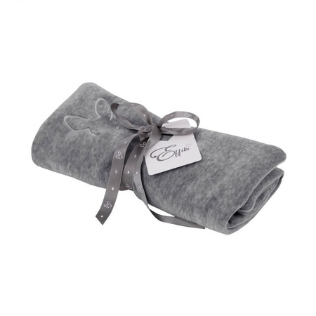 Przytulna poduszka Effiki z szarym haftem