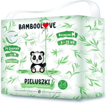 Bamboolove Pieluszki bambusowe jednorazowe  rozmiar M (6-11 kg)