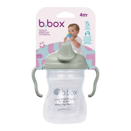 B.box Kubek z miękkim ustnikiem 4m+ Sage