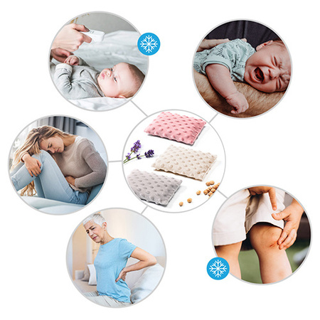 Babyono Termofor z pestkami wiśni Cherry beżowy