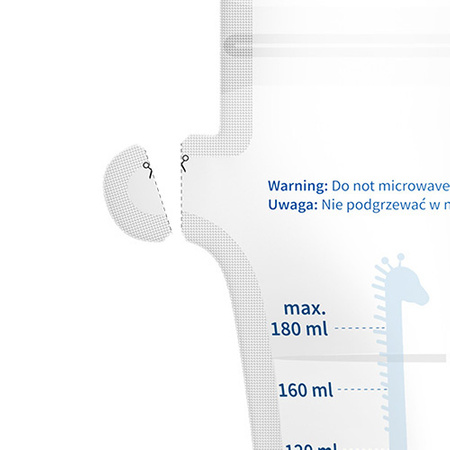 Babyono Woreczki do przechowywania pokarmu 180ml 30szt