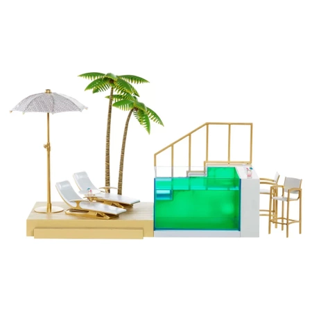 Rainbow High - Zestaw Klub na plaży i Basen z iluminacją Zmieniający kolor 7w1