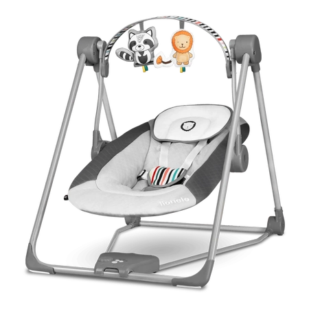 Lionelo Leżaczek bujaczek Otto Cozy Grey